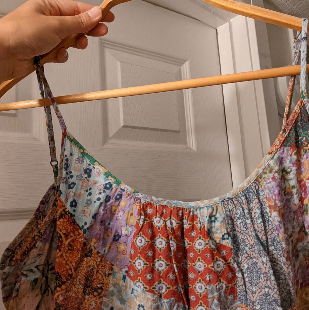 Patchwork Print Bohemian Boho Maxi - image 3